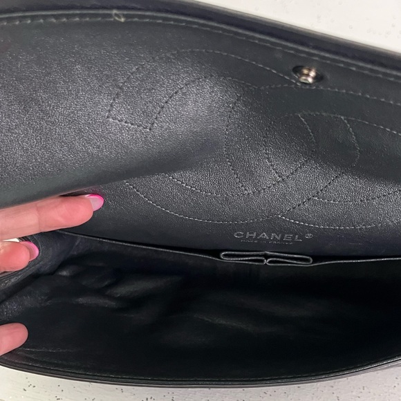 Authentic Chanel Classic Reissue Aged Calfskin Flap Bag - Silver - Picture 9 of 16